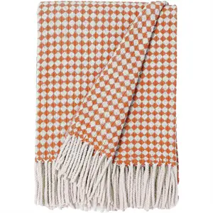 Burel Factory - Azulejo mini plaid - Terracotta ternet